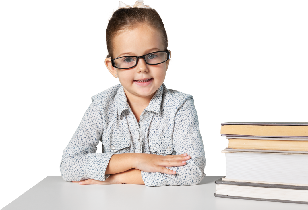 back to school kid with books